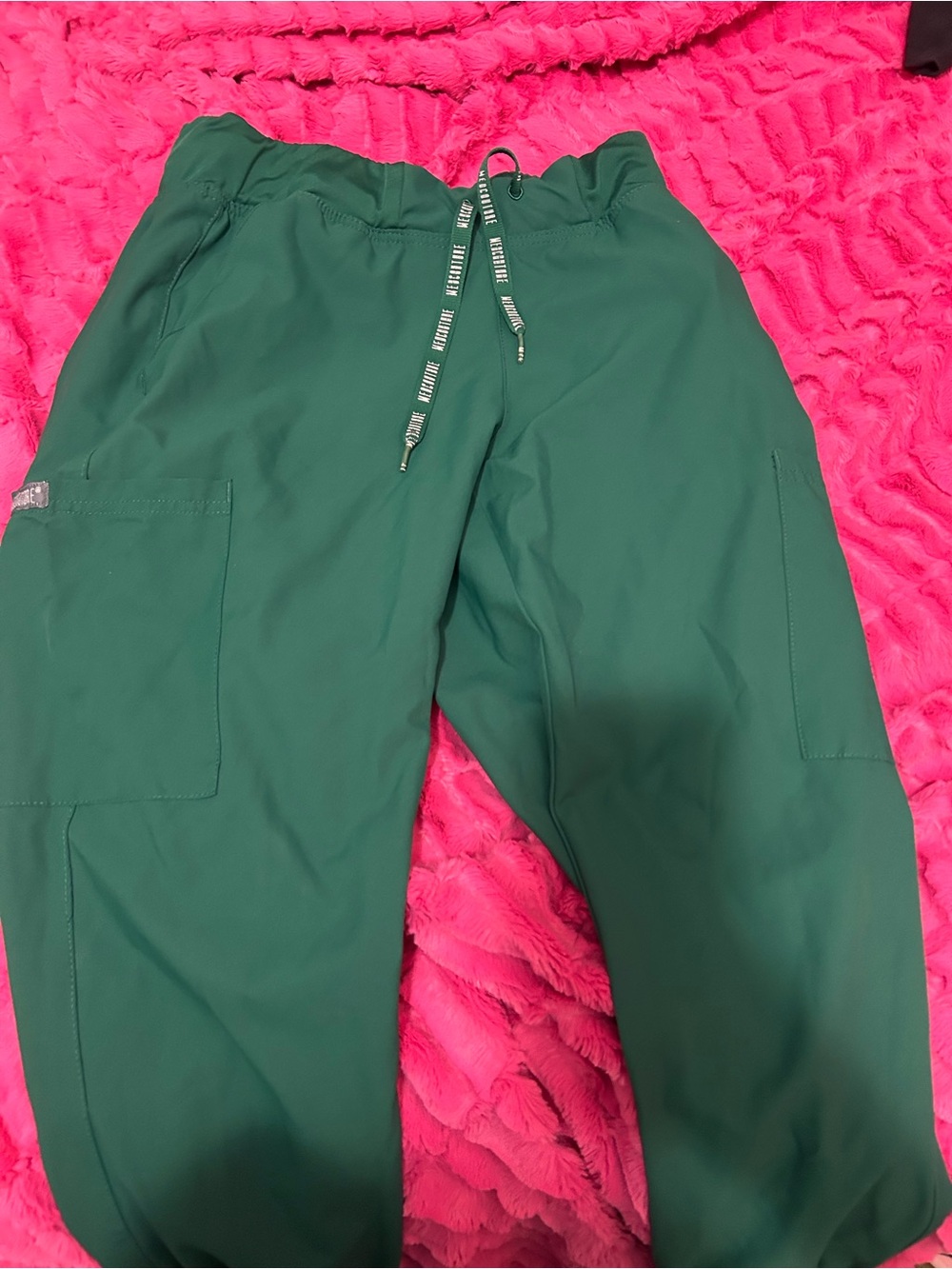 Med Couture Forest Green Cargo Scrub Joggers